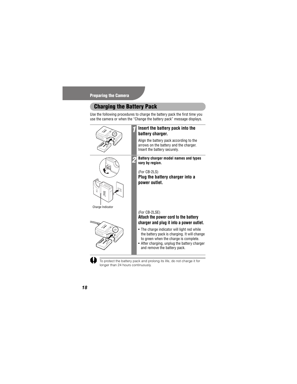 Charging the battery pack | Canon 430 User Manual | Page 20 / 164