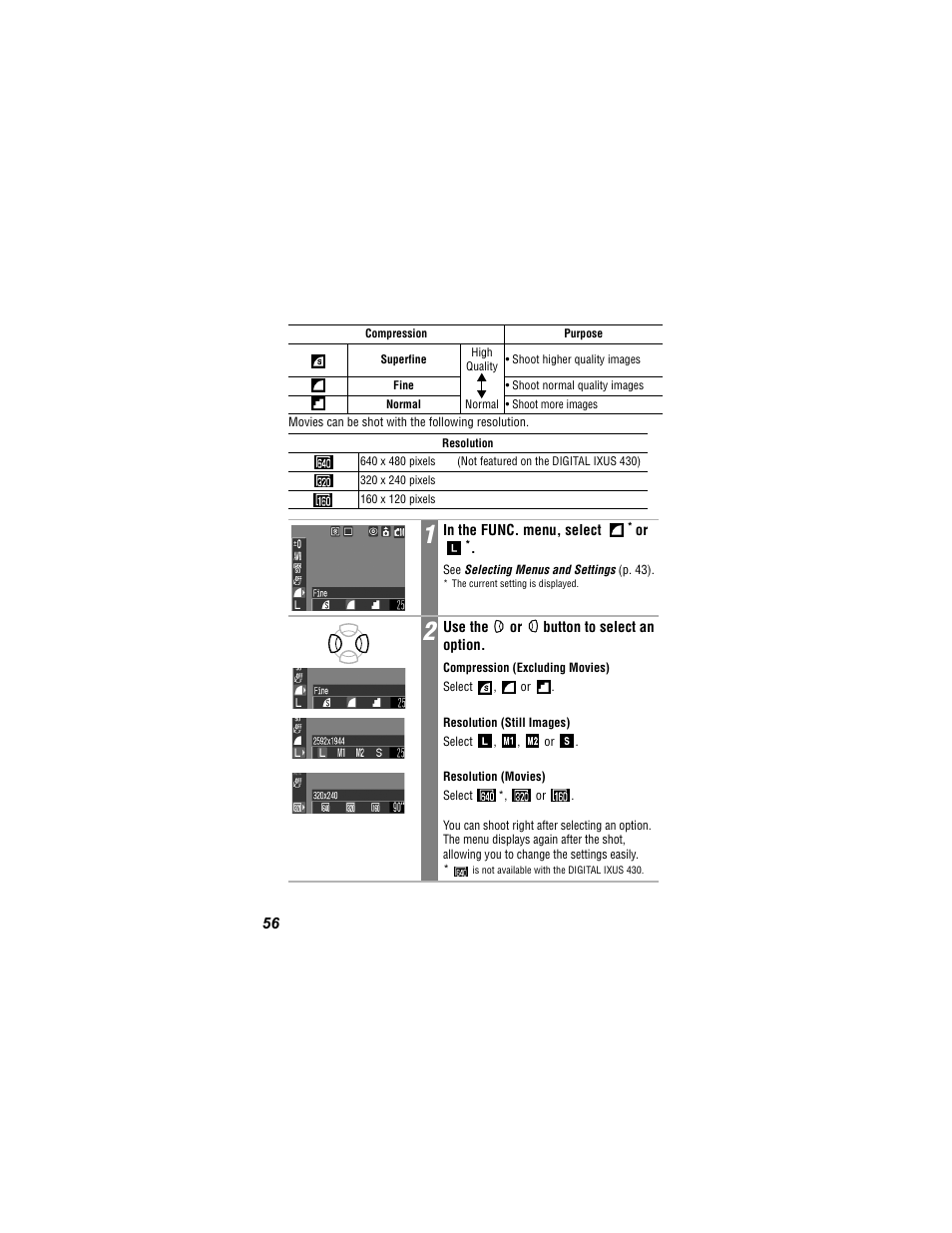 Canon 430 User Manual | Page 58 / 164