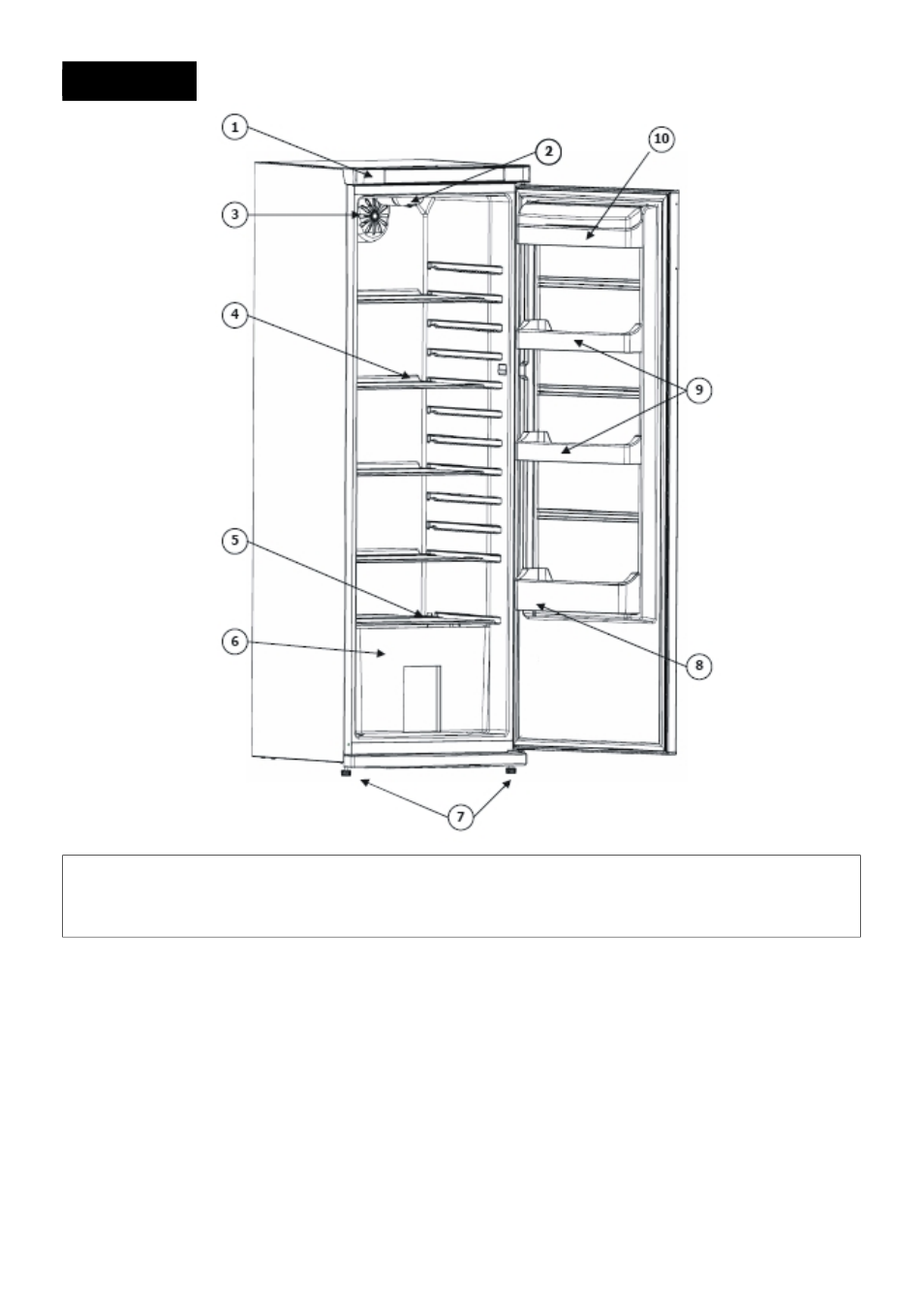 Parte 6. partes del aparato y sus compartimentos | Bompani BO06214/E User Manual | Page 47 / 48