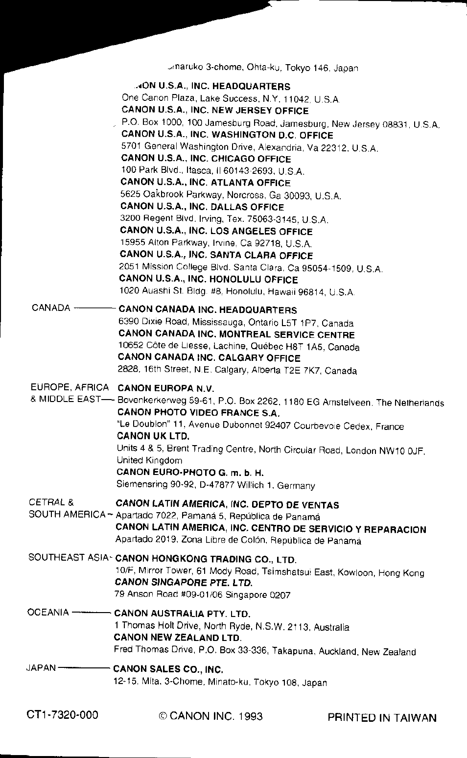 Canon AS-1 User Manual | Page 62 / 62