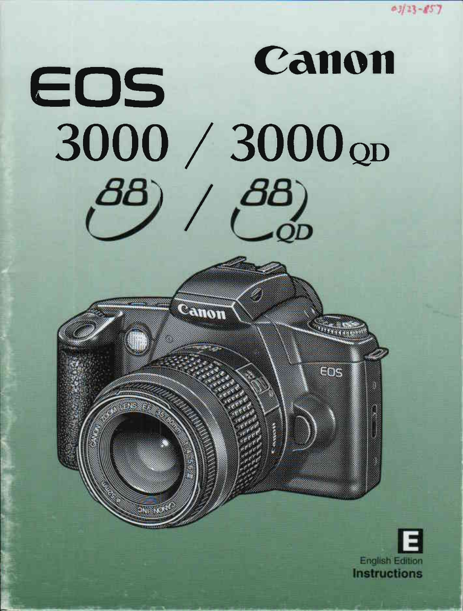 Canon EOS 3000 QD User Manual | 72 pages