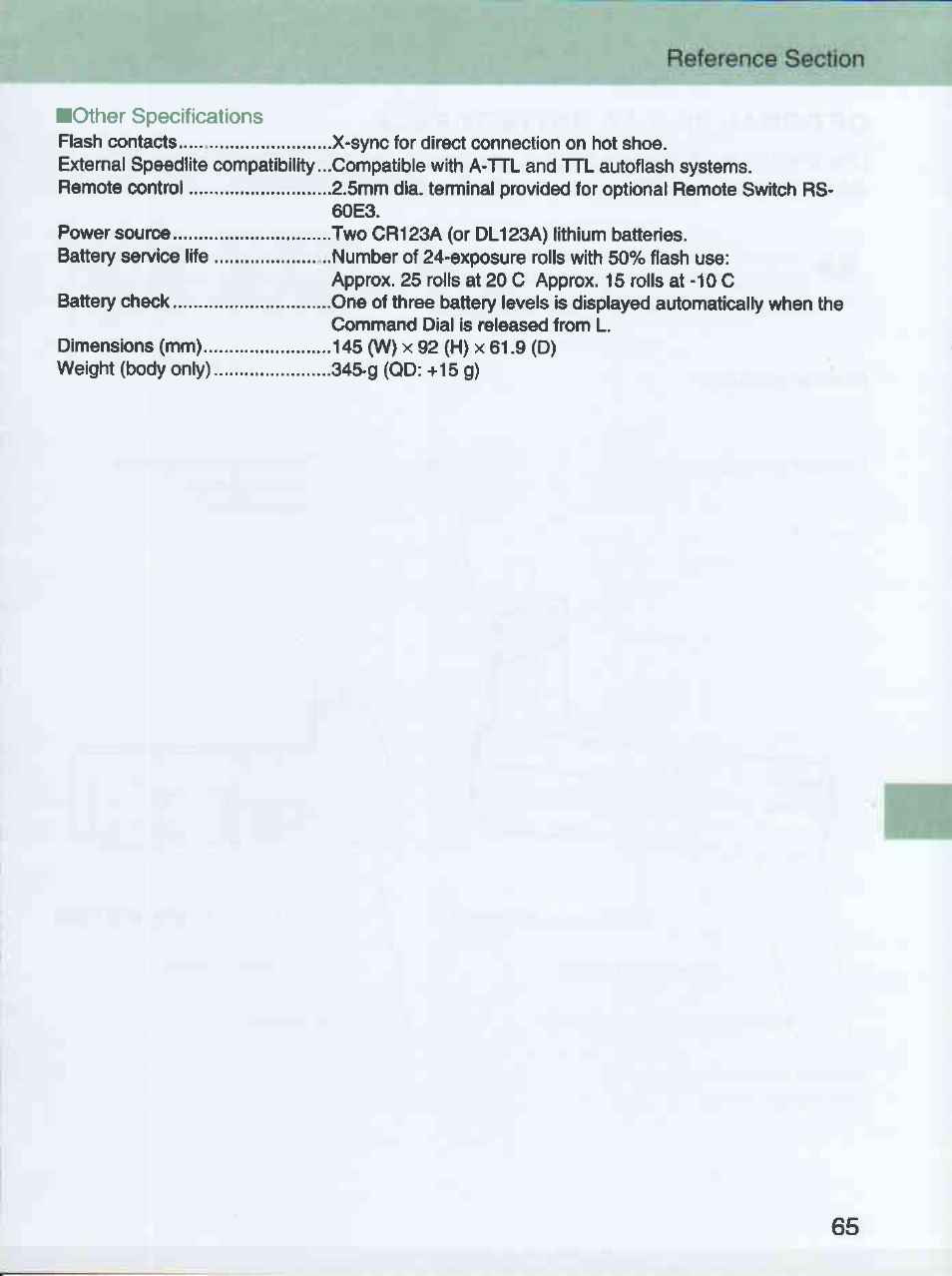 Canon EOS 3000 QD User Manual | Page 65 / 72