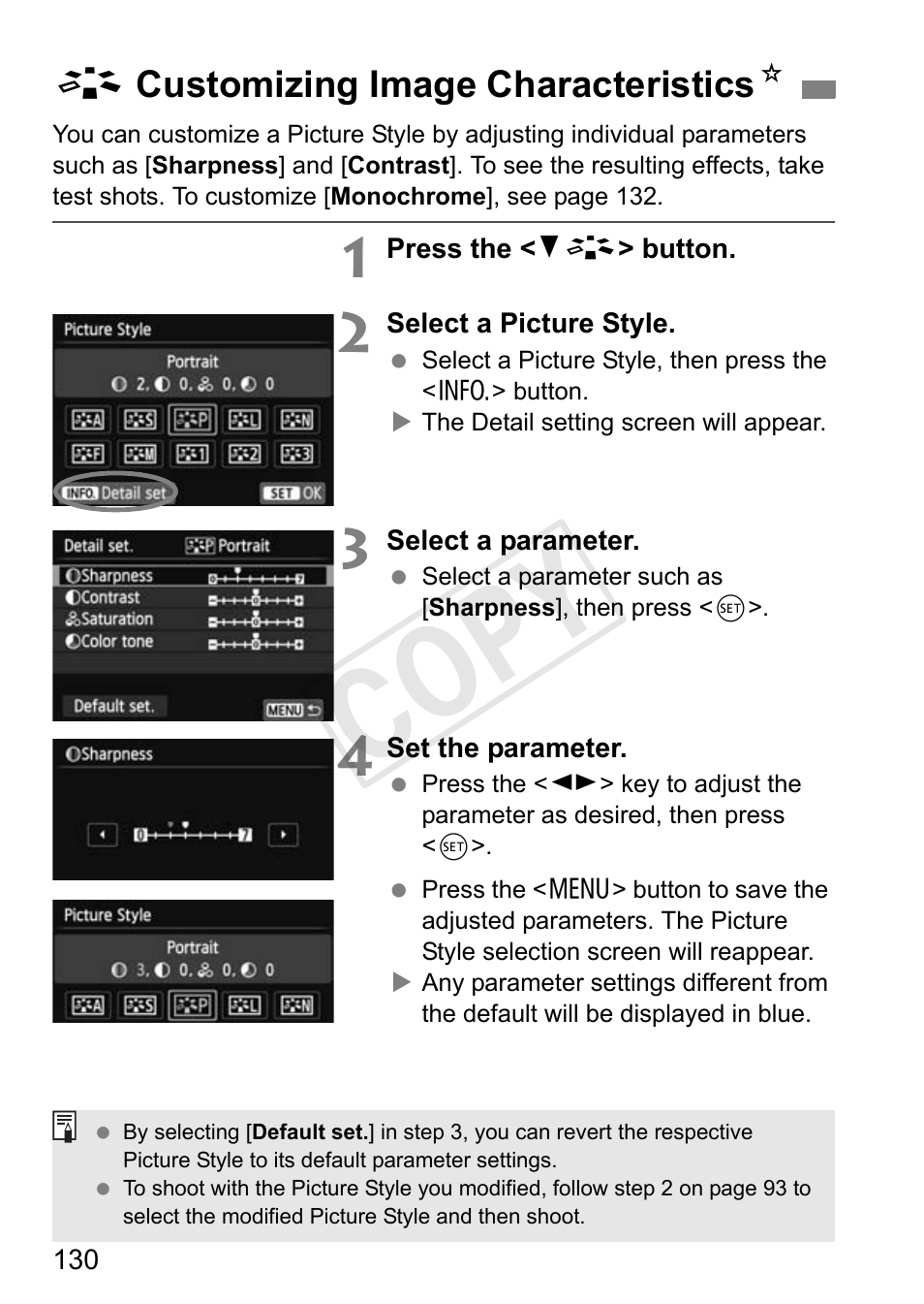 Cop y | Canon 650D User Manual | Page 130 / 372