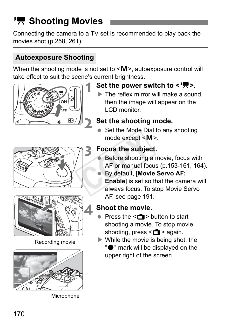 Cop y | Canon 650D User Manual | Page 170 / 372