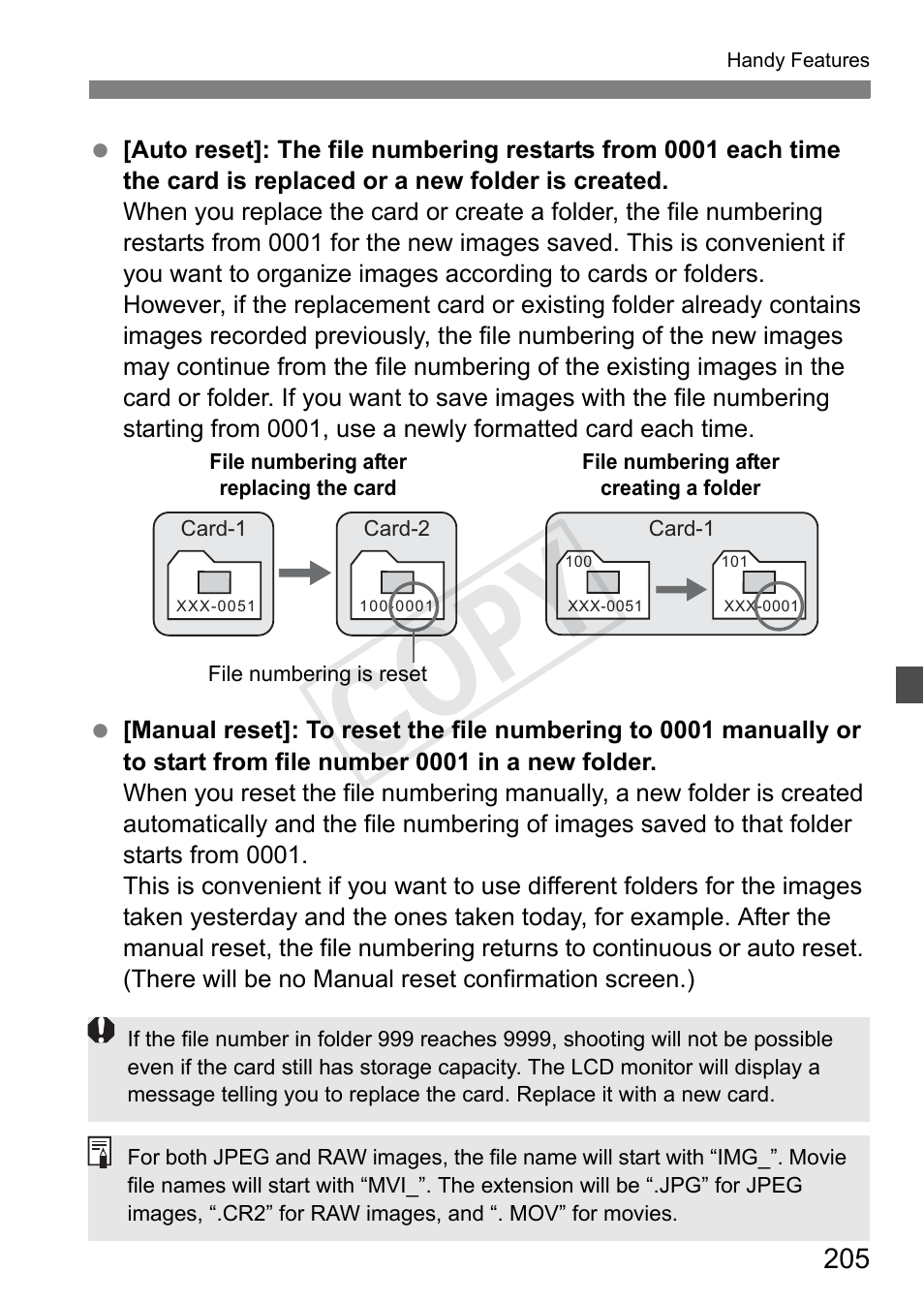 Cop y | Canon 650D User Manual | Page 205 / 372