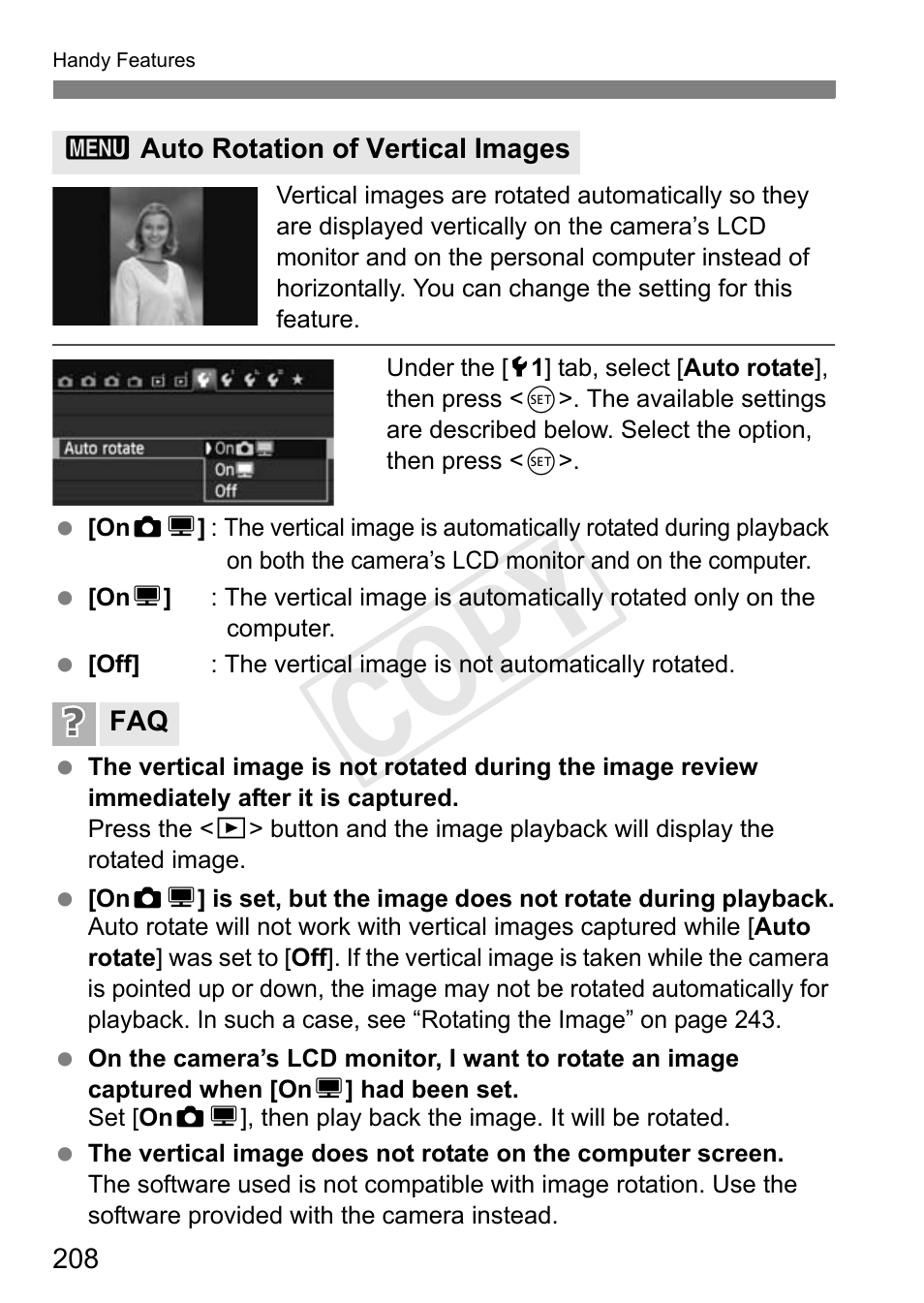 Cop y | Canon 650D User Manual | Page 208 / 372