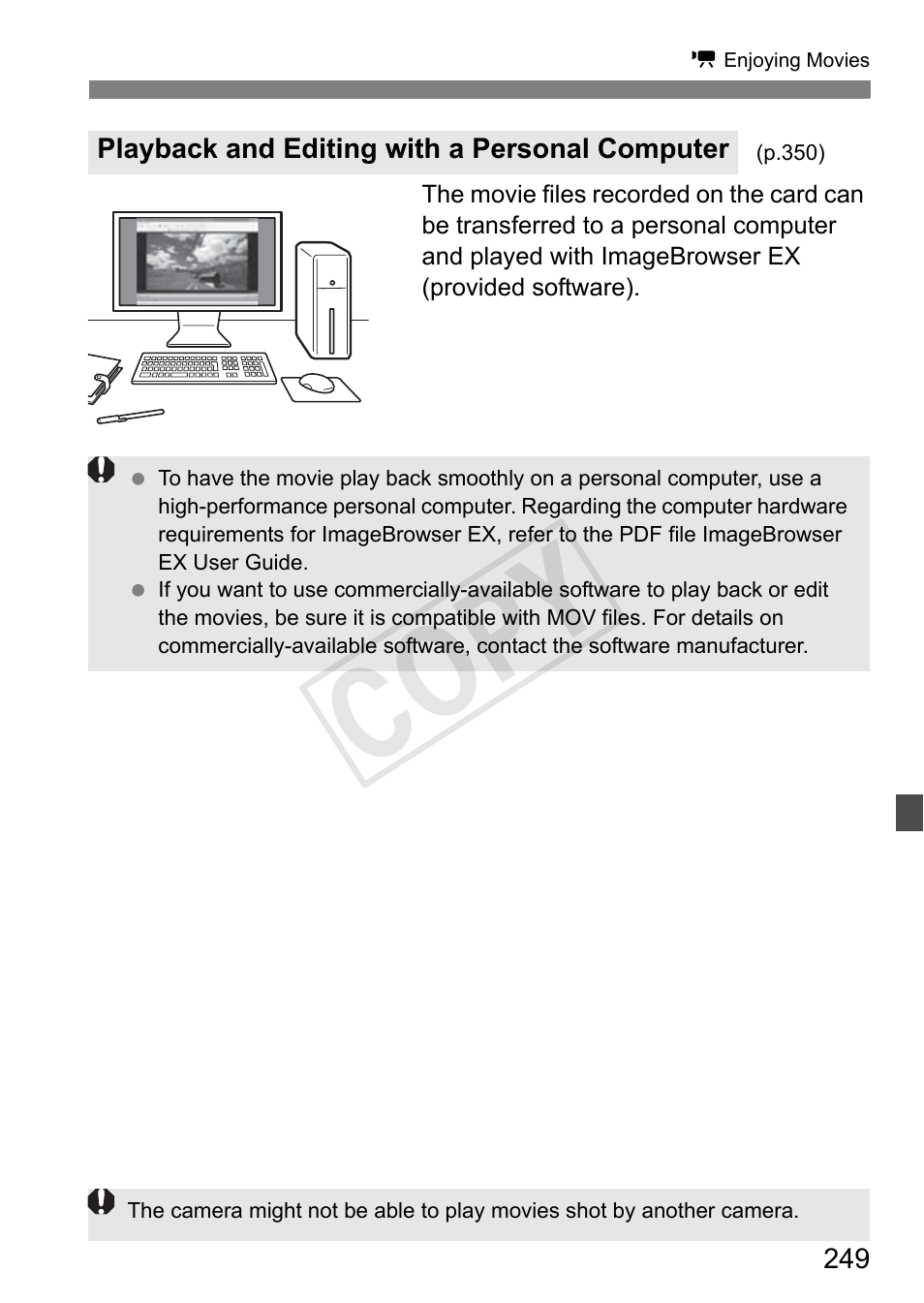 Cop y | Canon 650D User Manual | Page 249 / 372