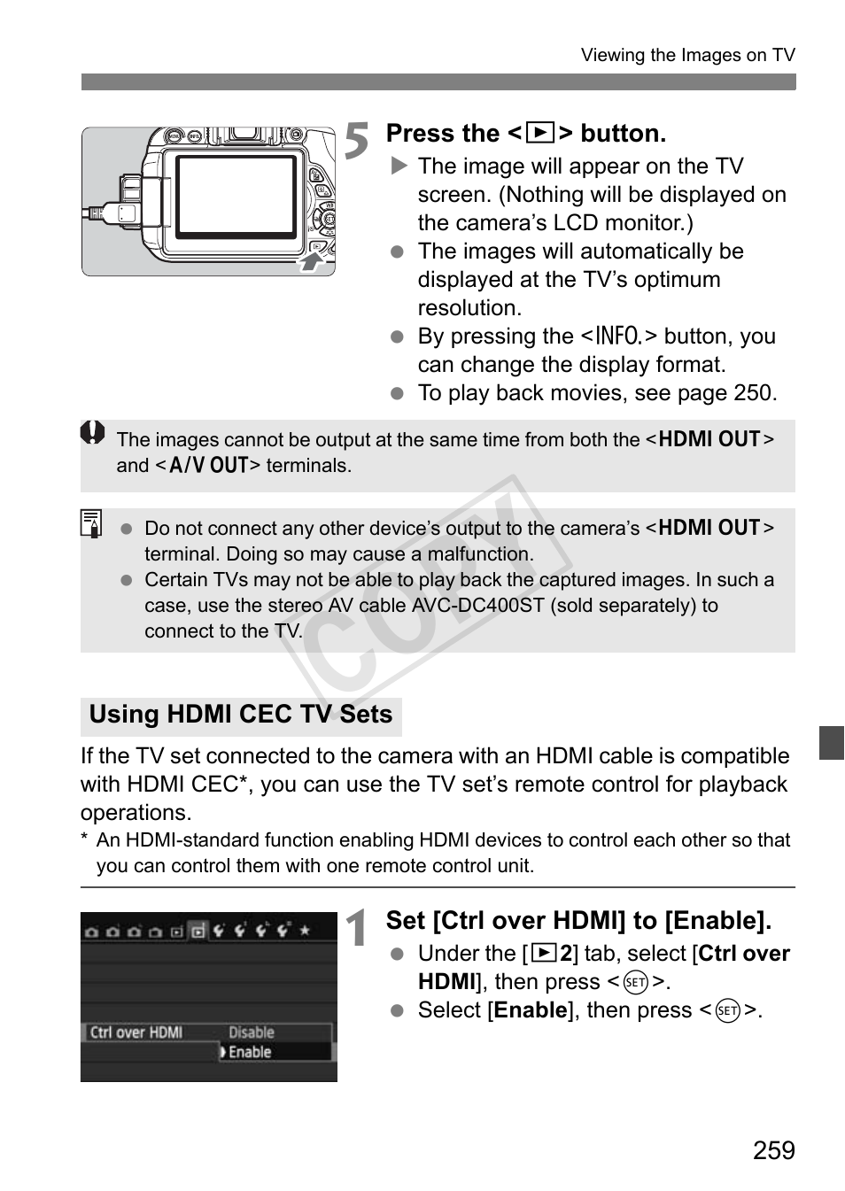 Cop y | Canon 650D User Manual | Page 259 / 372