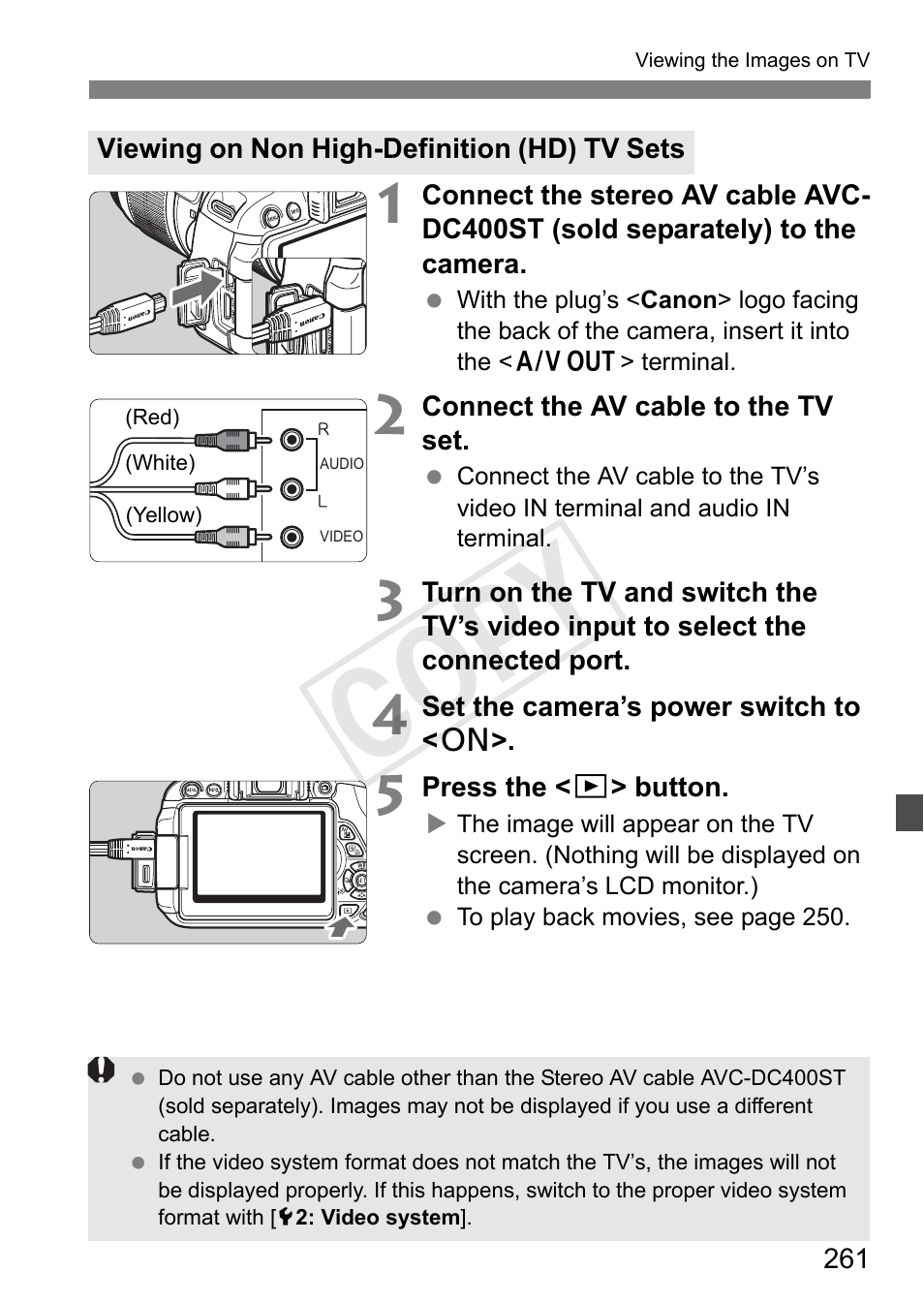 Cop y | Canon 650D User Manual | Page 261 / 372