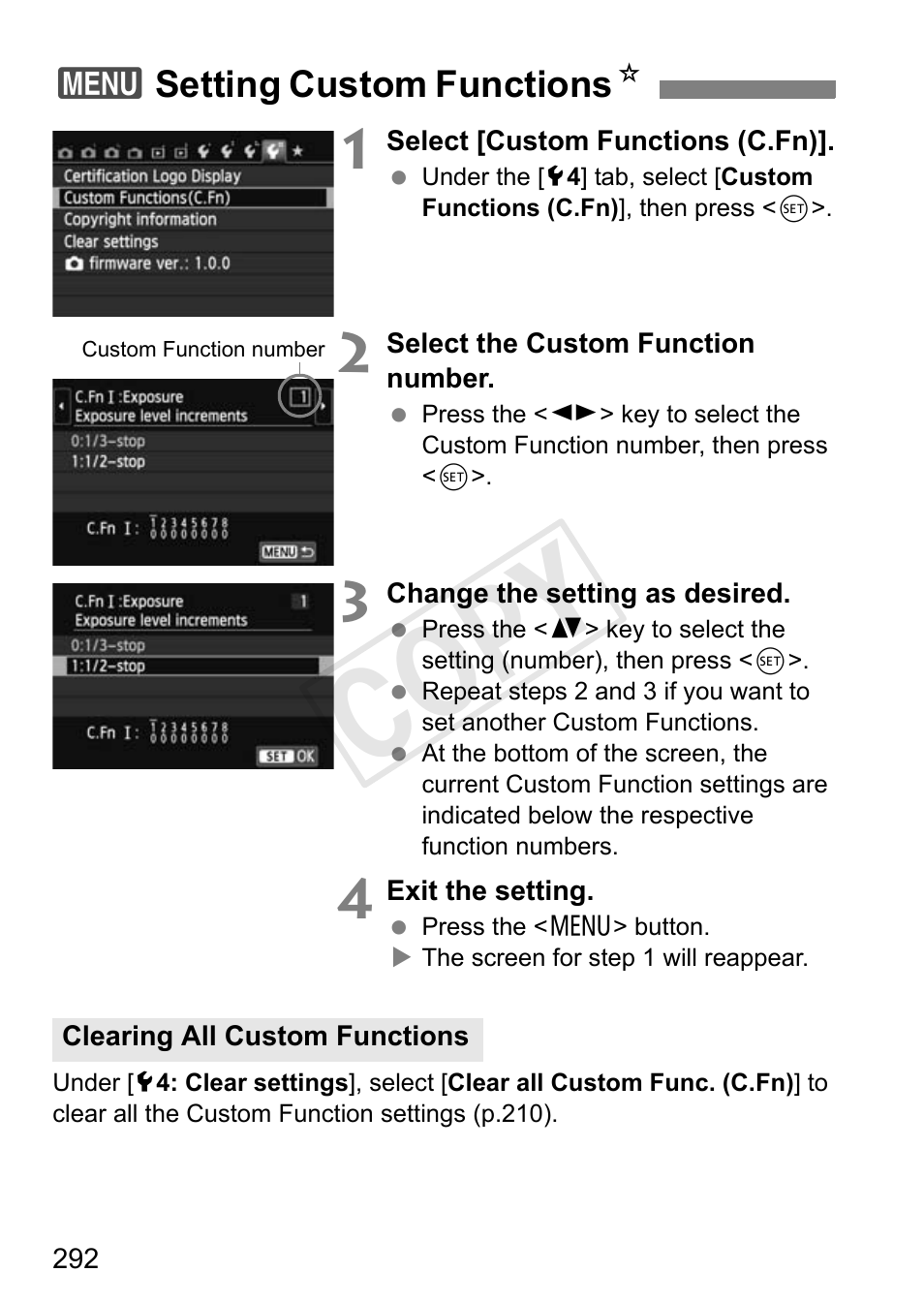 Cop y | Canon 650D User Manual | Page 292 / 372