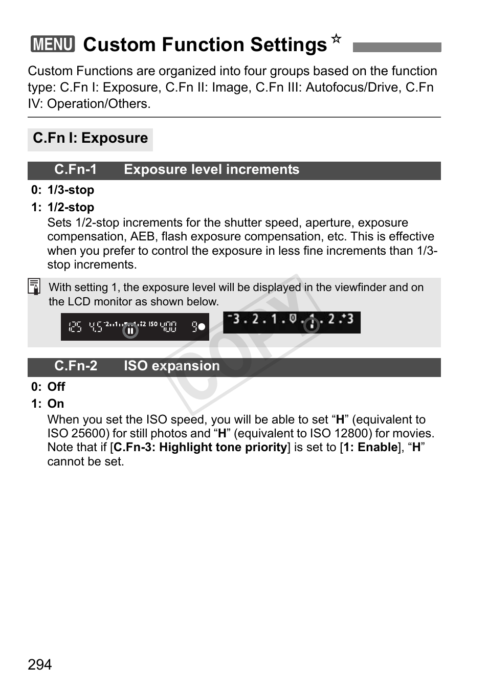 Cop y | Canon 650D User Manual | Page 294 / 372