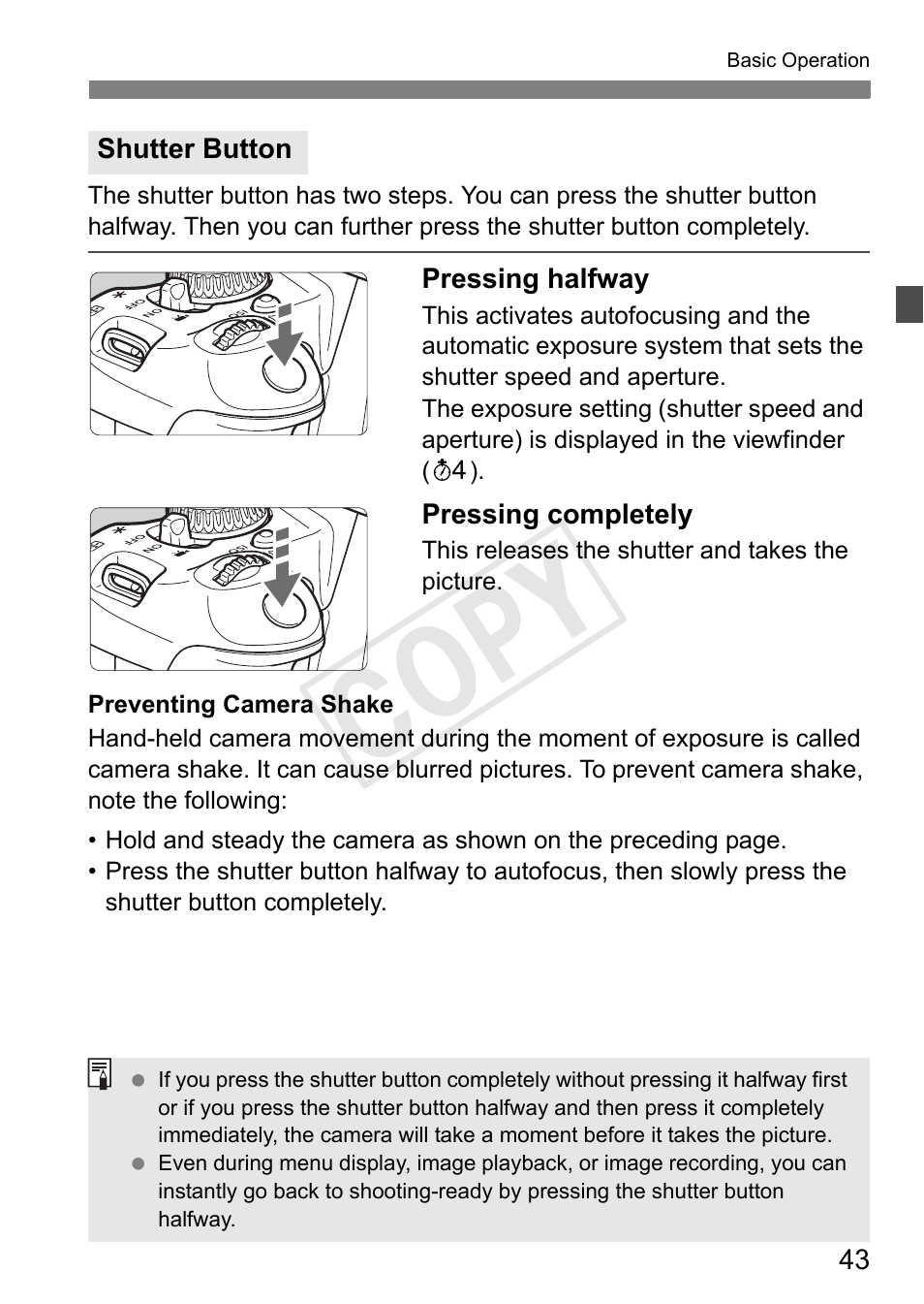 Cop y | Canon 650D User Manual | Page 43 / 372