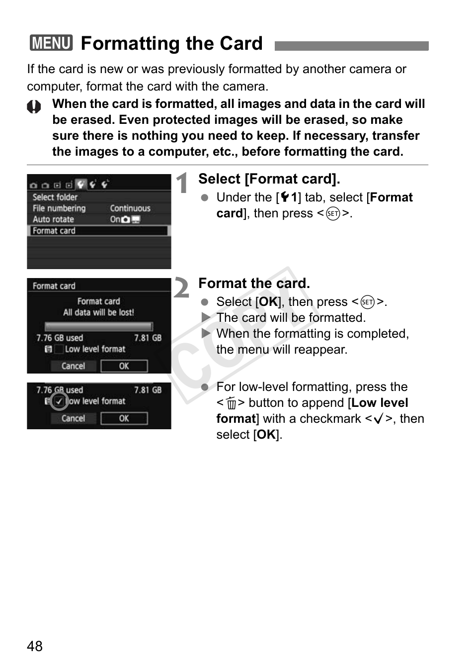 Cop y | Canon 650D User Manual | Page 48 / 372