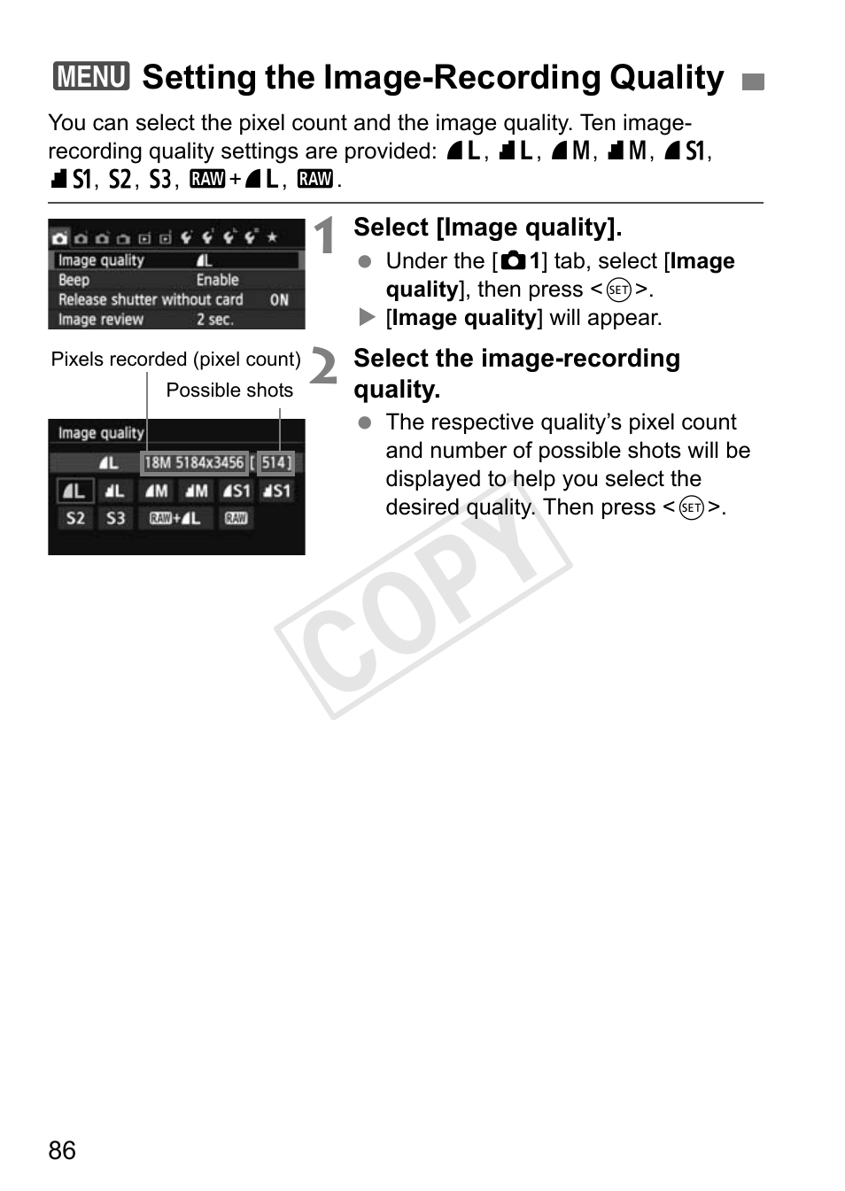 Cop y | Canon 650D User Manual | Page 86 / 372