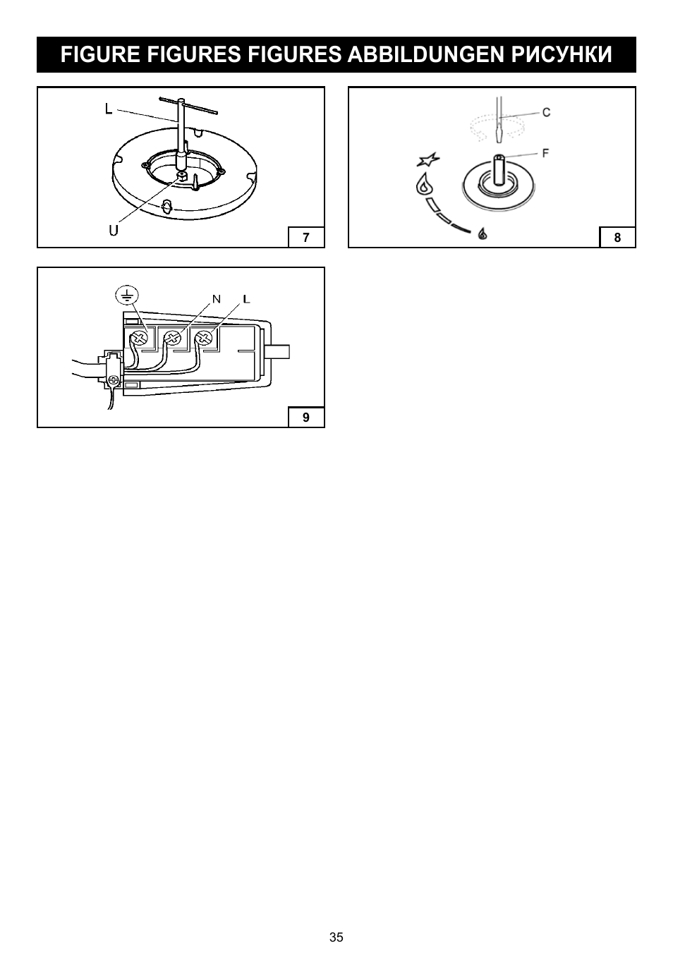 Figure figures figures abbildungen рисунки | Bompani BO 210 VB/N User Manual | Page 35 / 36