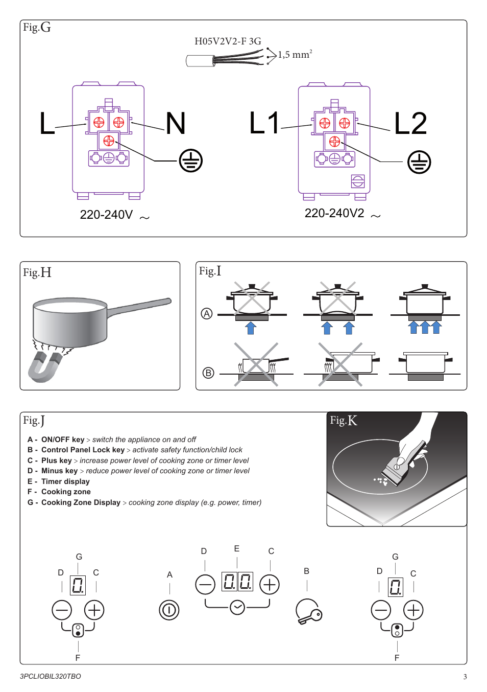 Nl l2 l1 | Bompani BO332AA/E User Manual | Page 3 / 24