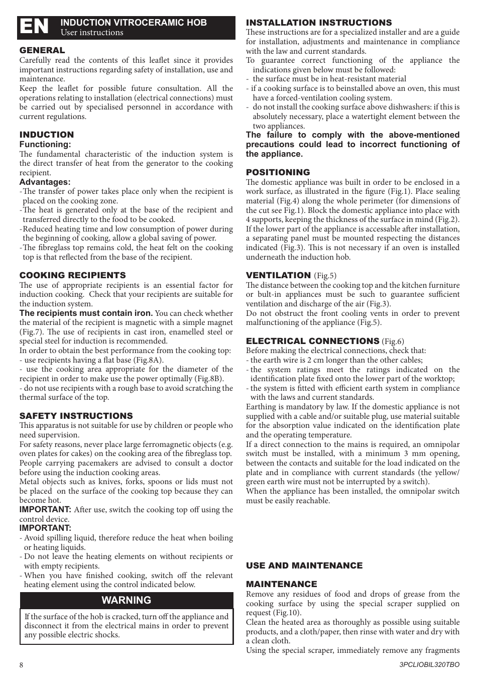 Bompani BO332AA/E User Manual | Page 8 / 24