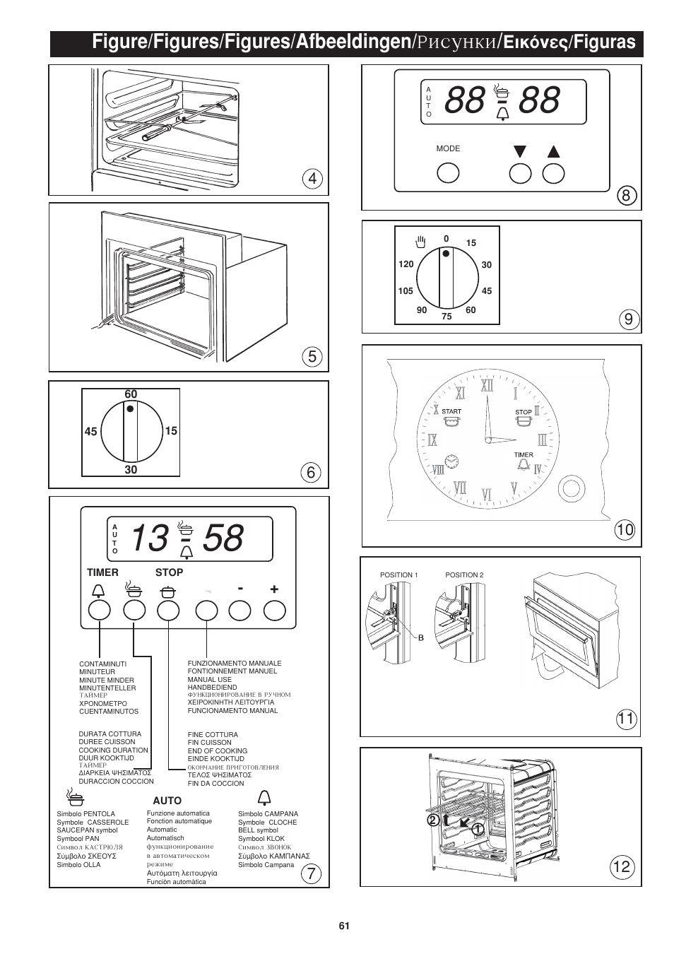 Isunki, Figure/figures/figures/afbeeldingen/ r, Figuras | Èîﬁóâ | Bompani BO243OG/E User Manual | Page 61 / 64