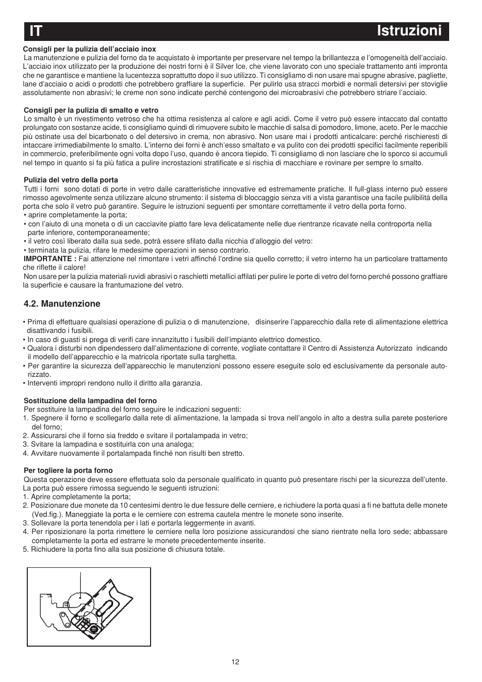 Istruzioni it | Bompani BO243EA/E User Manual | Page 12 / 72