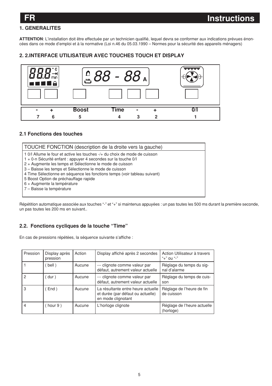 Instructions fr | Bompani BO243EA/E User Manual | Page 41 / 72