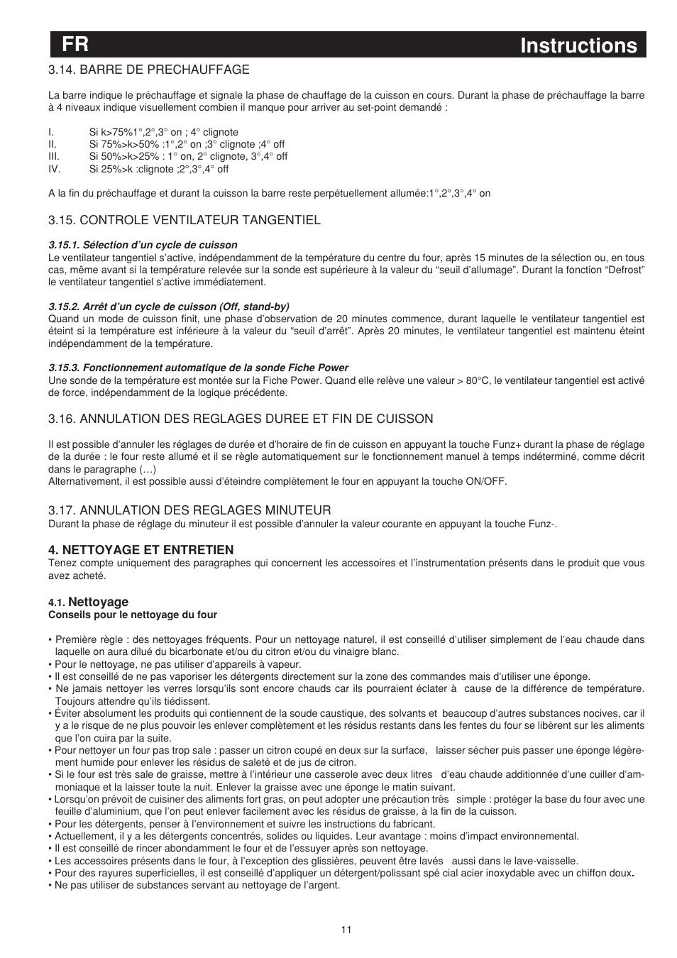 Instructions fr | Bompani BO243EA/E User Manual | Page 47 / 72