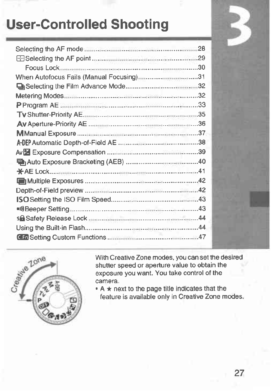 User-controlled shooting | Canon Rebel T2 300X User Manual | Page 29 / 54