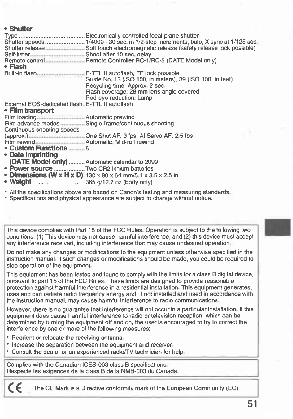 Canon Rebel T2 300X User Manual | Page 53 / 54