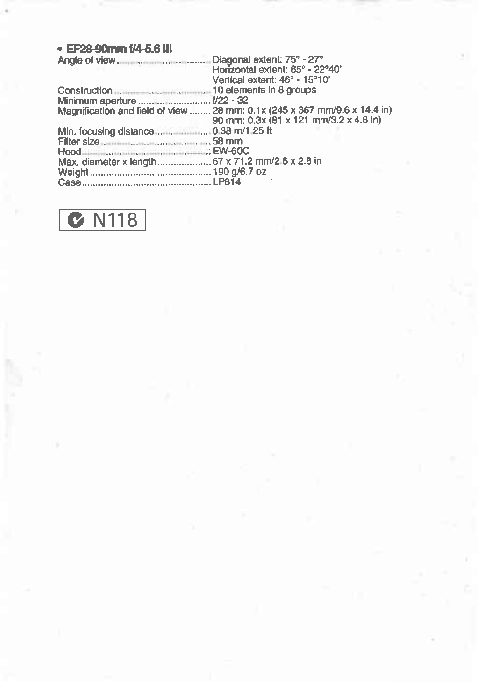 Canon Rebel T2 300X User Manual | Page 54 / 54
