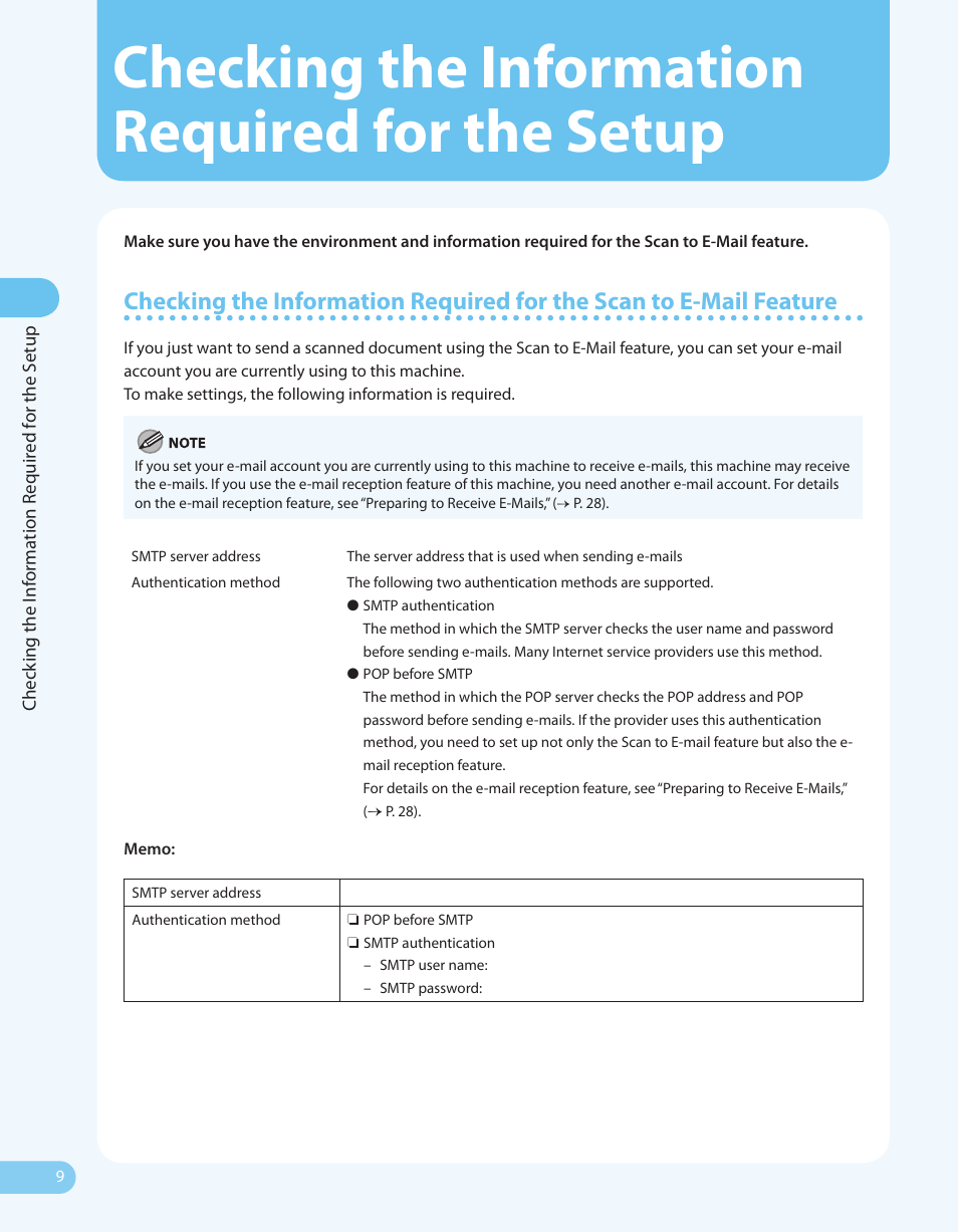 Checking the information required for the setup | Canon ImageCLASS MF4690 User Manual | Page 10 / 36