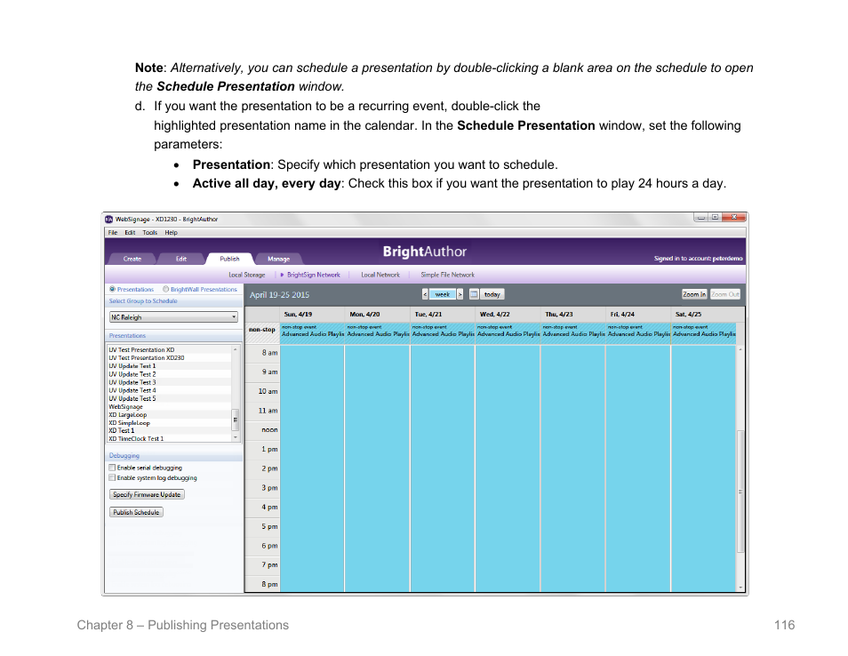 BrightSign BrightAuthor User Guide v.4.1.1 User Manual | Page 124 / 190