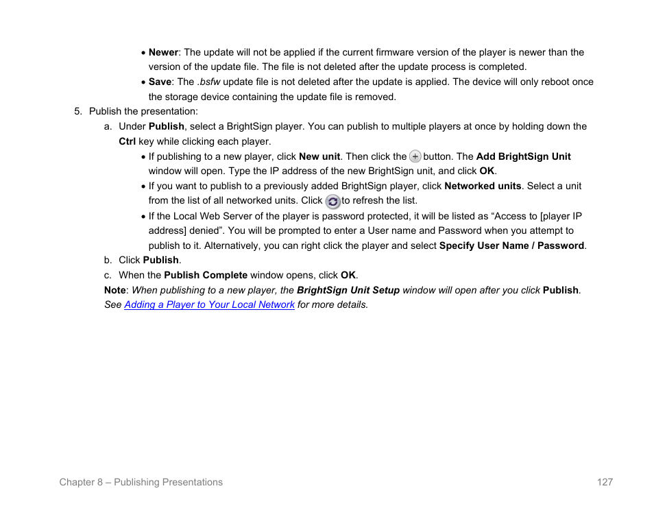 BrightSign BrightAuthor User Guide v.4.1.1 User Manual | Page 135 / 190