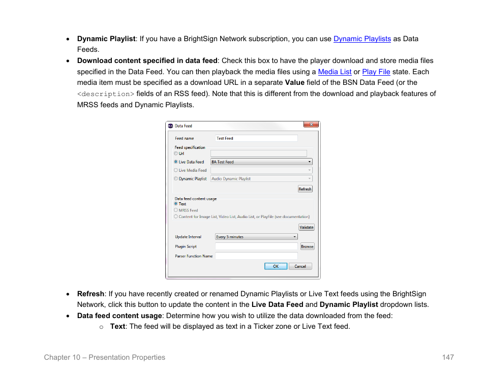 BrightSign BrightAuthor User Guide v.4.1.1 User Manual | Page 155 / 190