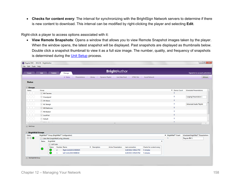 BrightSign BrightAuthor User Guide v.4.1.1 User Manual | Page 166 / 190