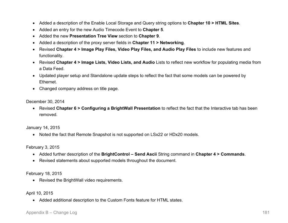 BrightSign BrightAuthor User Guide v.4.1.1 User Manual | Page 189 / 190