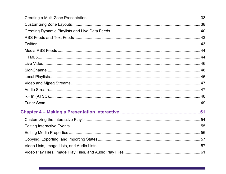 Chapter 4 – making a presentation interactive | BrightSign BrightAuthor User Guide v.4.1.1 User Manual | Page 3 / 190