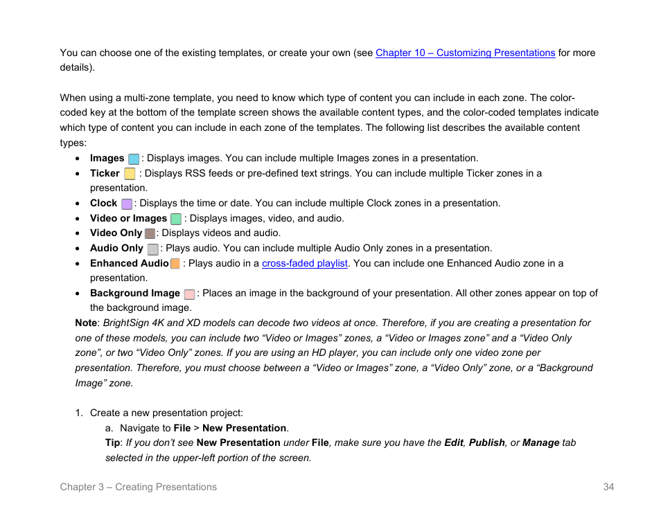 BrightSign BrightAuthor User Guide v.4.1.1 User Manual | Page 42 / 190