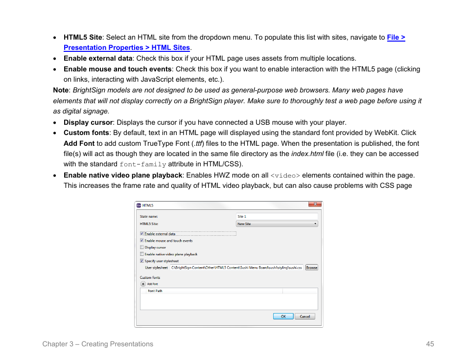 BrightSign BrightAuthor User Guide v.4.1.1 User Manual | Page 53 / 190