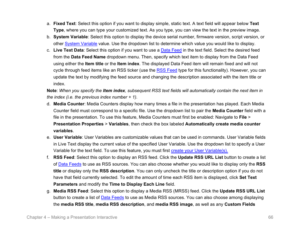 BrightSign BrightAuthor User Guide v.4.1.1 User Manual | Page 74 / 190