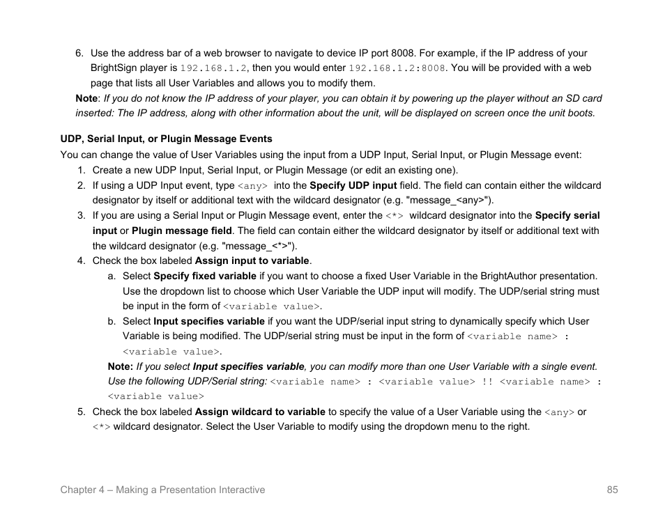 BrightSign BrightAuthor User Guide v.4.1.1 User Manual | Page 93 / 190