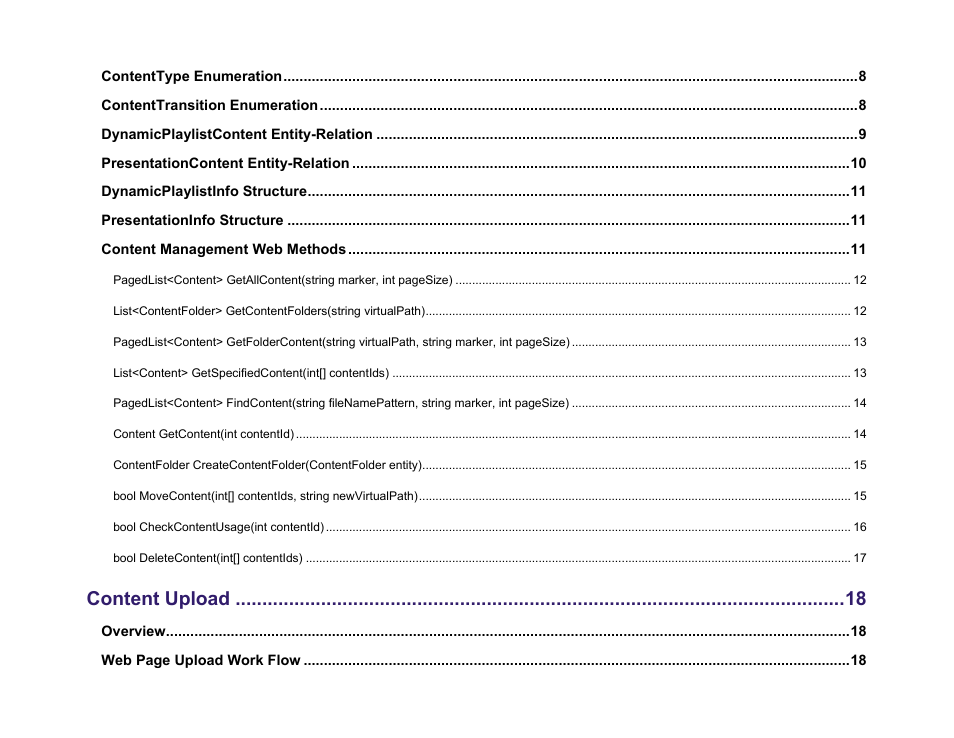 Content upload | BrightSign Network Web API Reference Manual v.3.8 User Manual | Page 3 / 138