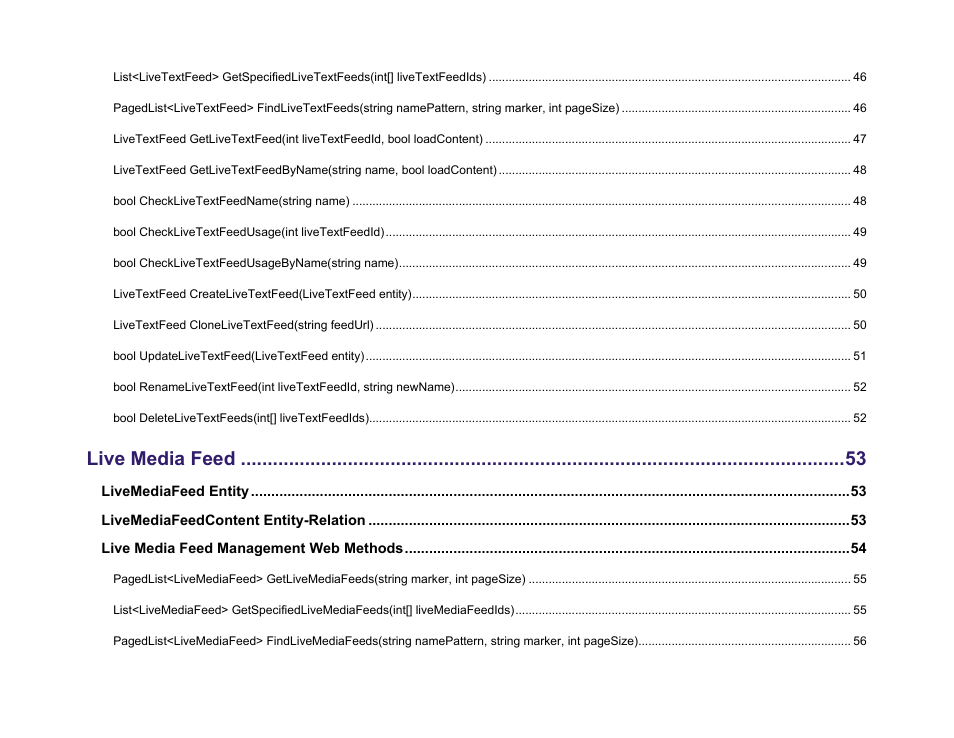 Live media feed | BrightSign Network Web API Reference Manual v.3.8 User Manual | Page 6 / 138