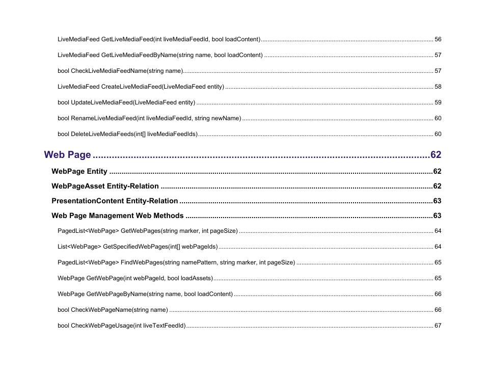 Web page | BrightSign Network Web API Reference Manual v.3.8 User Manual | Page 7 / 138