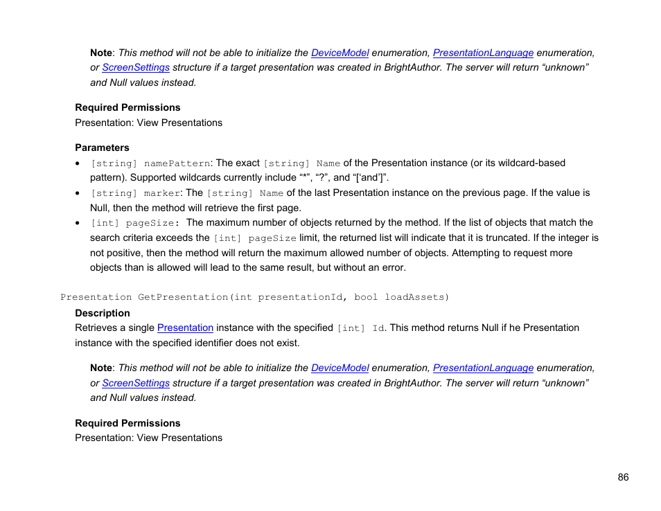 BrightSign Network Web API Reference Manual v.3.8 User Manual | Page 98 / 138