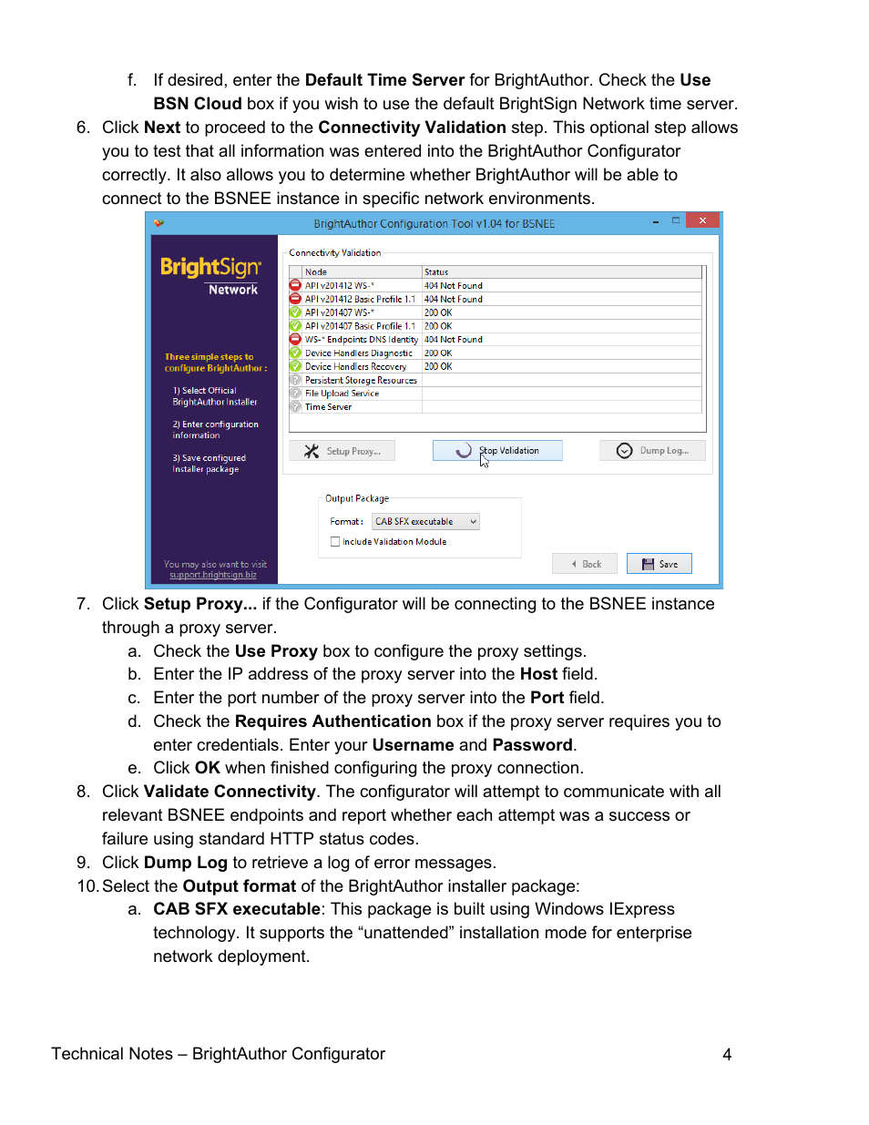BrightSign BSNEE Configurator Tech Note v.1.04 User Manual | Page 4 / 7