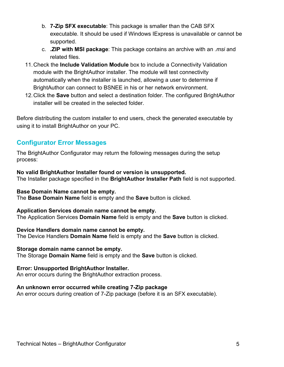 BrightSign BSNEE Configurator Tech Note v.1.04 User Manual | Page 5 / 7