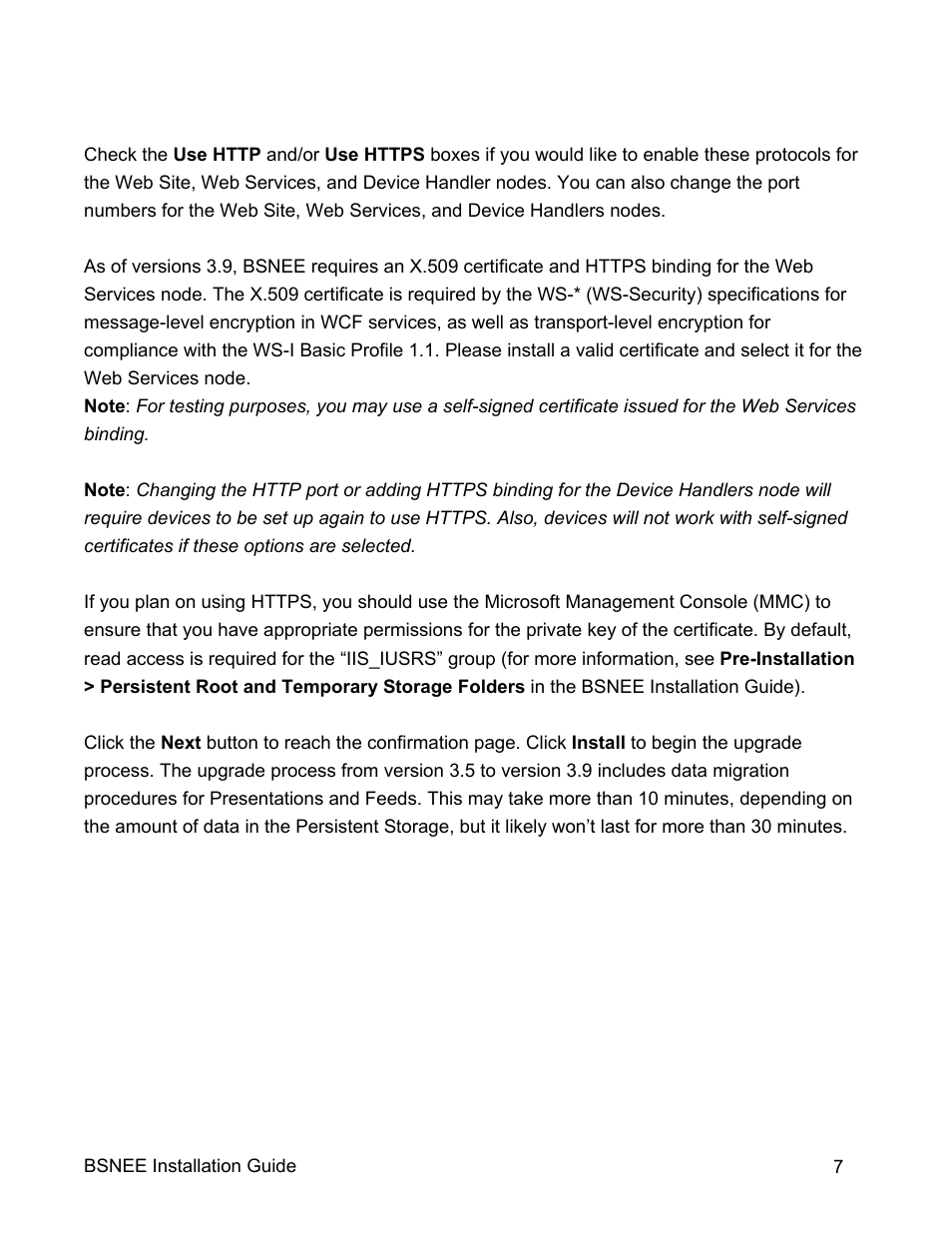 BrightSign BSNEE Upgrade Guide v.3.9 User Manual | Page 9 / 10