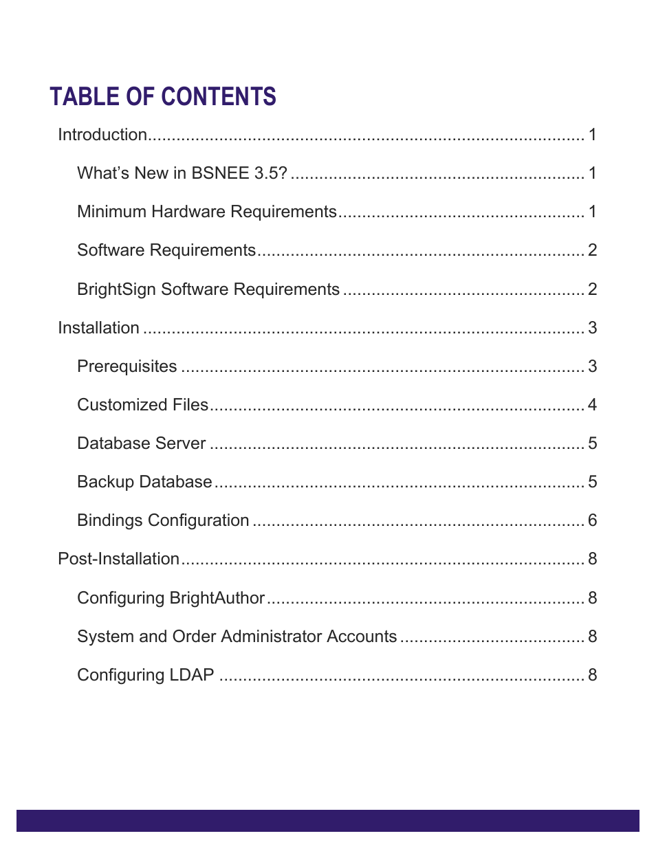 BrightSign BSNEE Upgrade Guide v.3.5 User Manual | Page 2 / 11