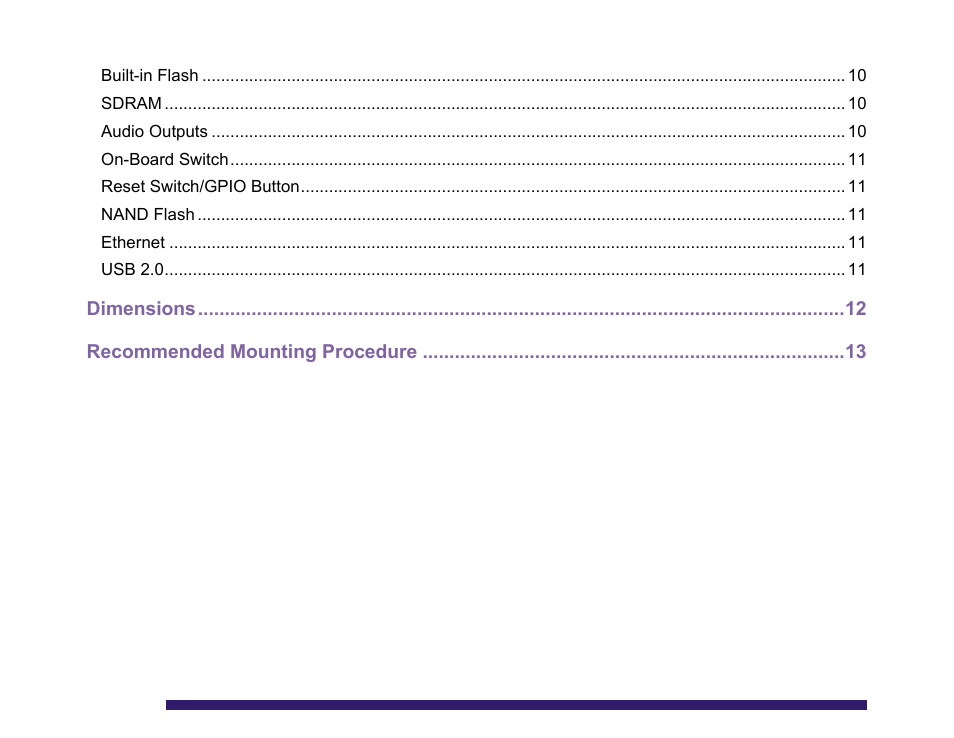 Dimensions, Recommended mounting procedure | BrightSign LS322 Hardware User Manual | Page 3 / 16