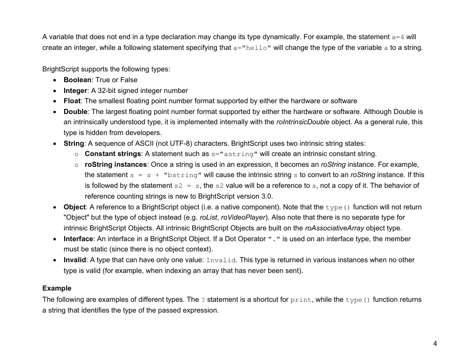 BrightSign BrightScript 3.0 Reference Manual User Manual | Page 9 / 75