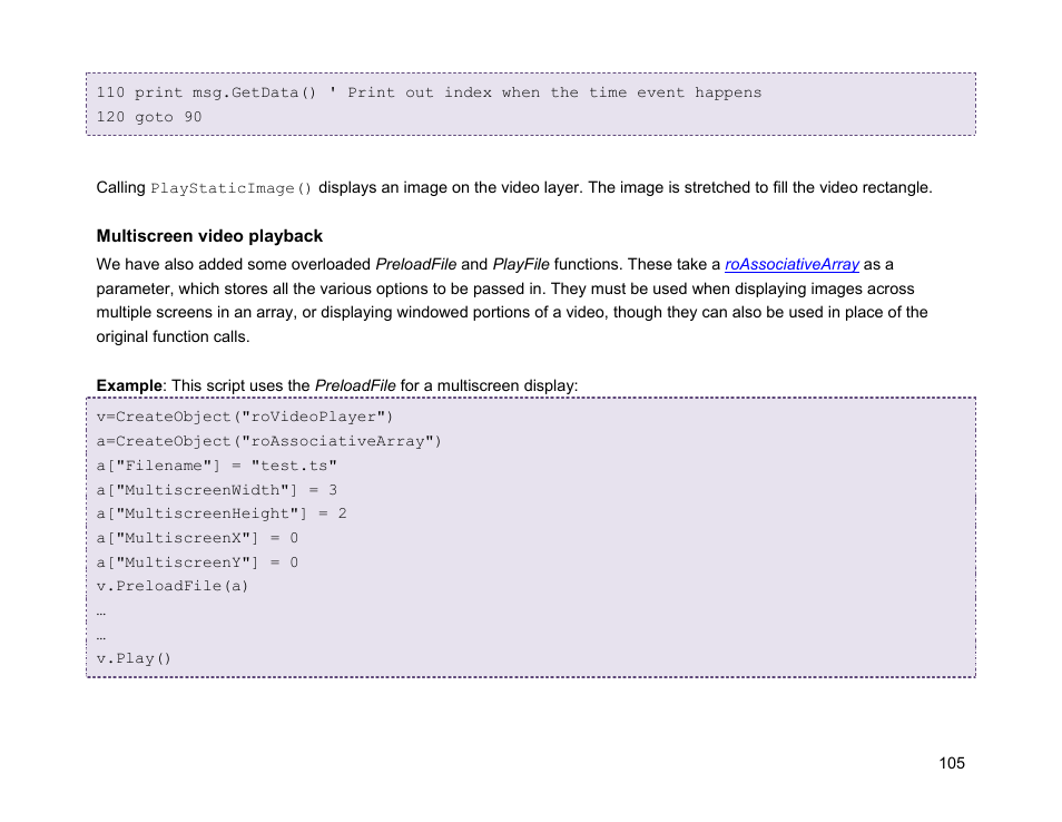 BrightSign Object Reference Manual (FW 5.1) User Manual | Page 113 / 341